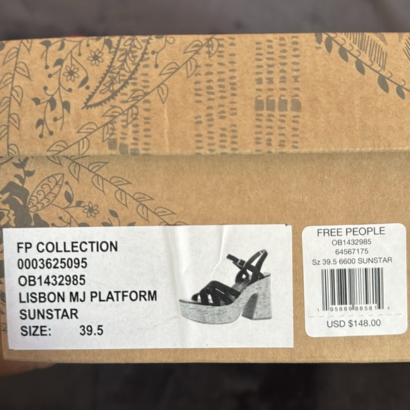 Free People Lisbon MJ Platform in Sunstar size 39.5 - Picture 2 of 4